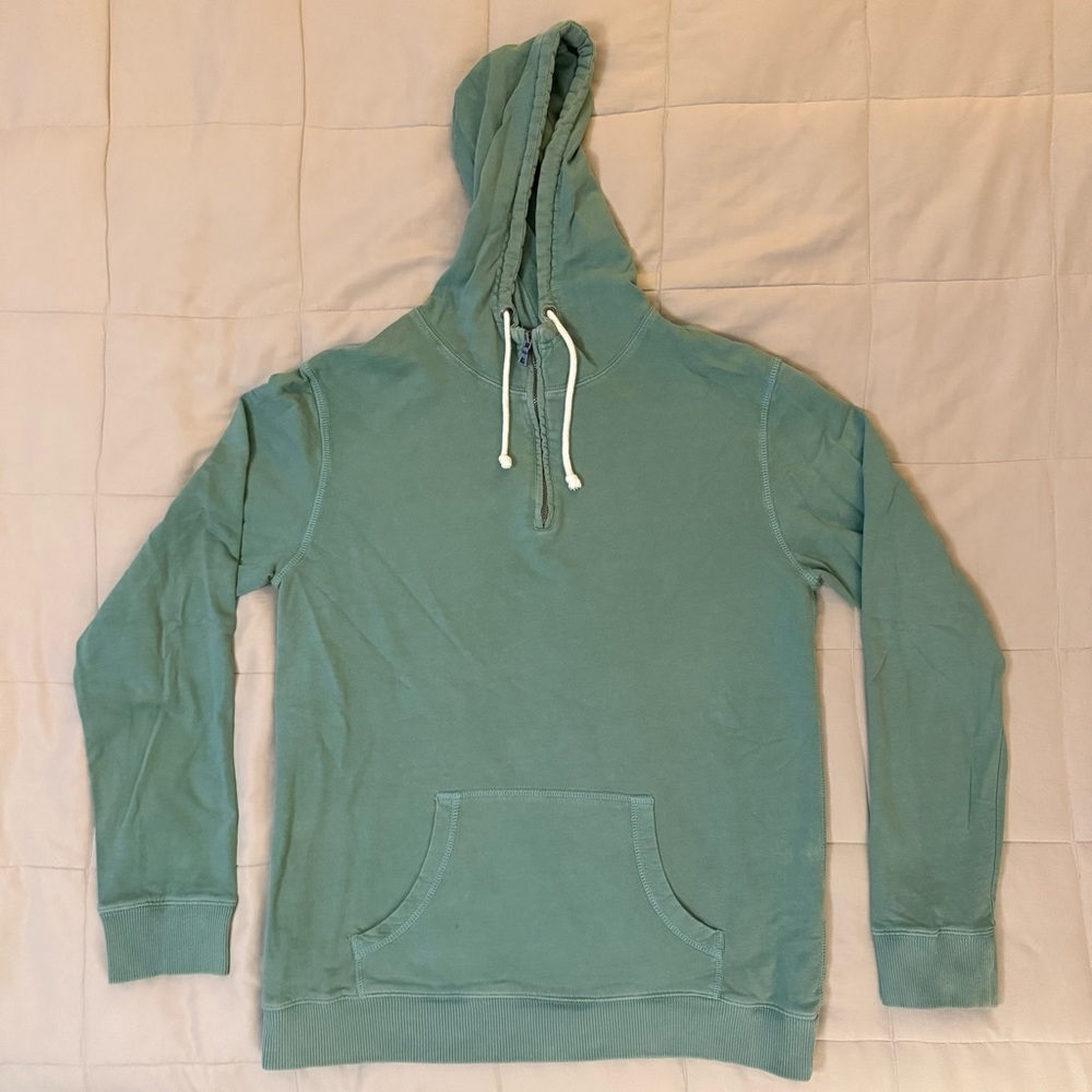 Men’s Merona Teal Hoodie w/ Hand Warming pocket sz M